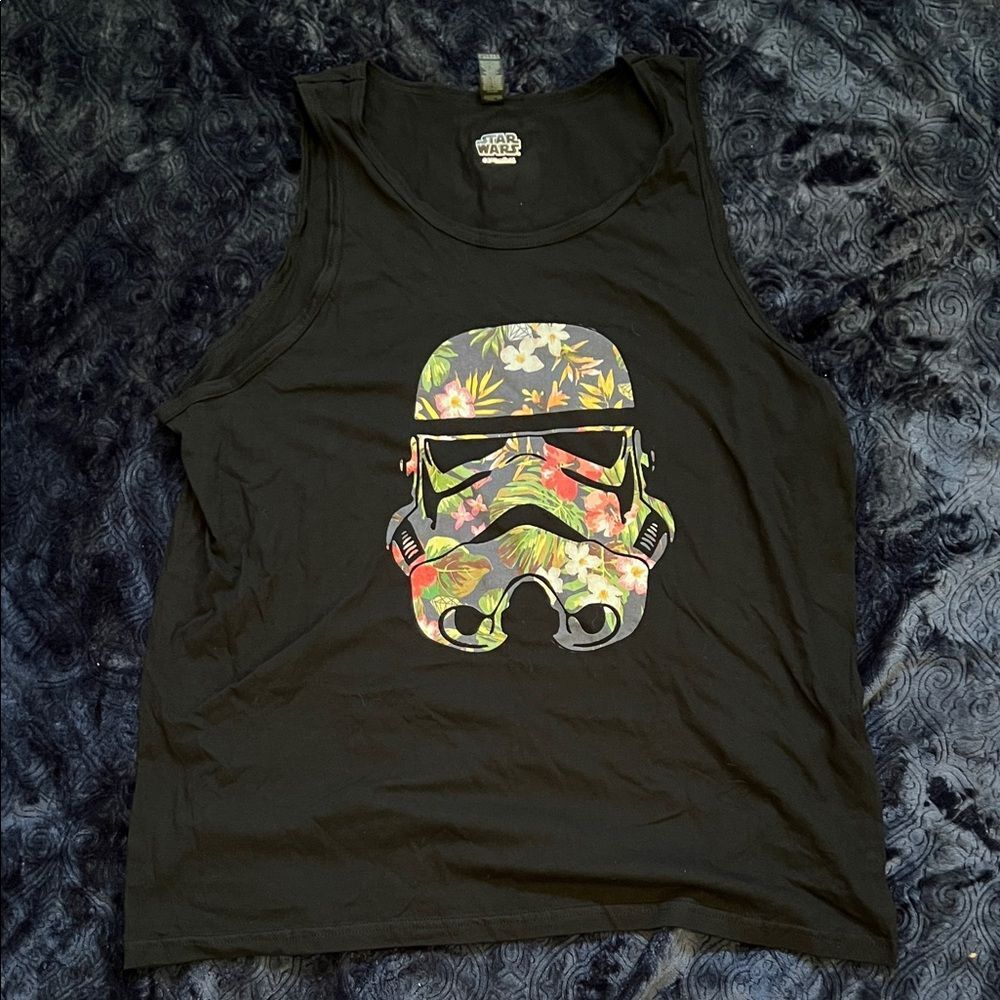 Star Wars Floral Stormtrooper Tank Top (Men’s XL)